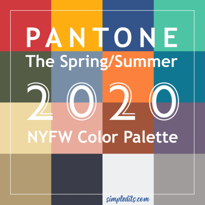 Pantone Color Palette Guide For 2020 Nyfw Arab Print Media